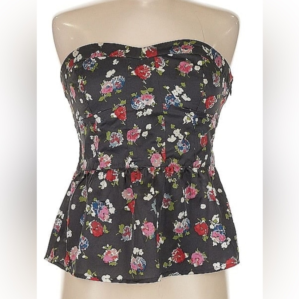 American Eagle Outfitters strapless peplum